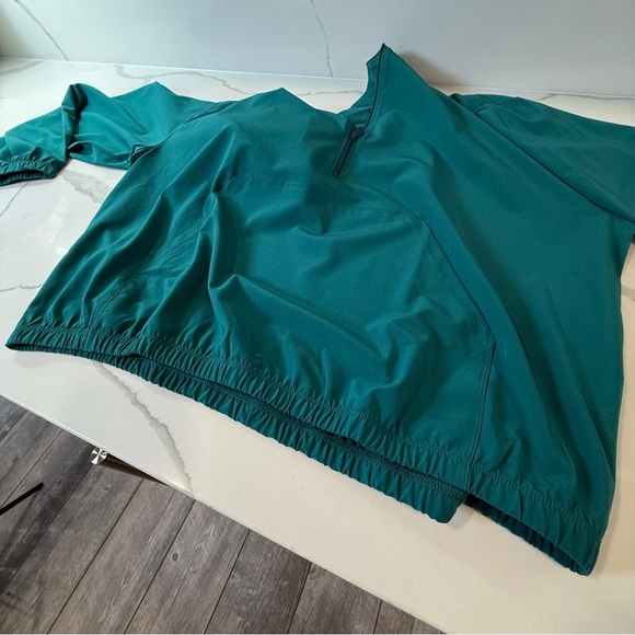 Beyond Yoga women's In stride half zip polyester pullover size medium teal -Flaw - Picture 8 of 13